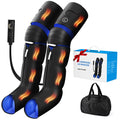 HLTHZONE Leg Massager with Heat & Compression for Circulation & Pain Relief, Gifts for Mom Dad Men Women, Full Leg & Foot for Swelling, 6 Modes 9 Intensities 3 Heat, Easy Use LCD Display
